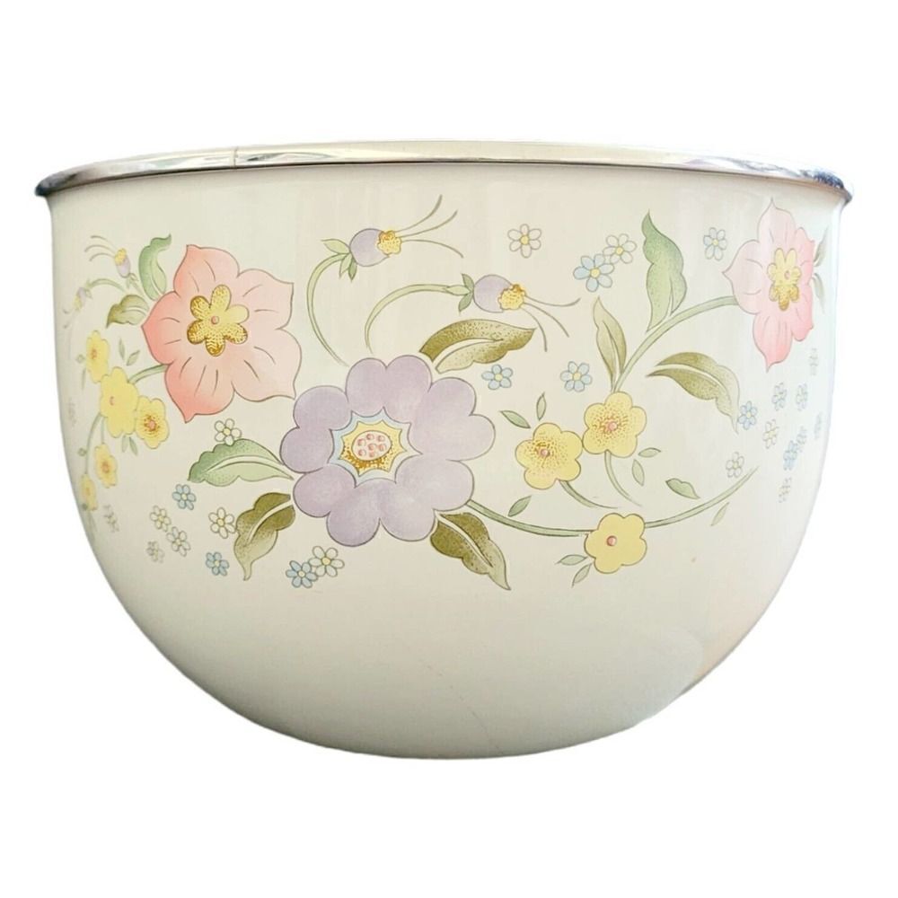 Vintage Gailstyn Sutton Floral Temptation Cook N Serve Fine China Mixing Bowl